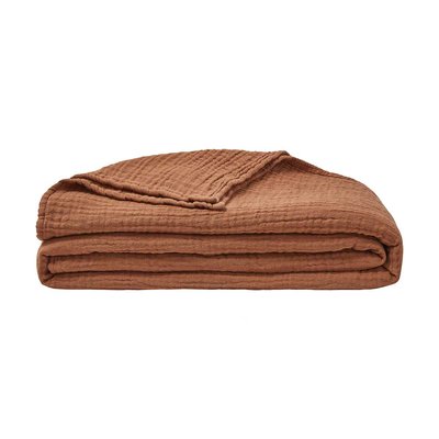 Couvre lit uni en gaze de coton, JAZZY ESSIX