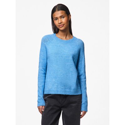 Pull en maille mousseuse, col rond PIECES