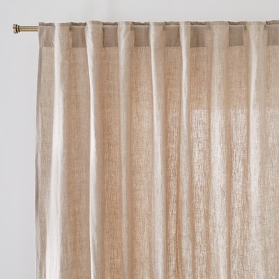 Onega Concealed Tab Top Curtain in Washed Linen LA REDOUTE INTERIEURS