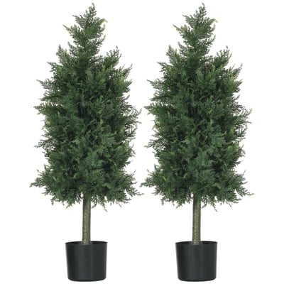 Plantes artificielles PE Vert HOMCOM