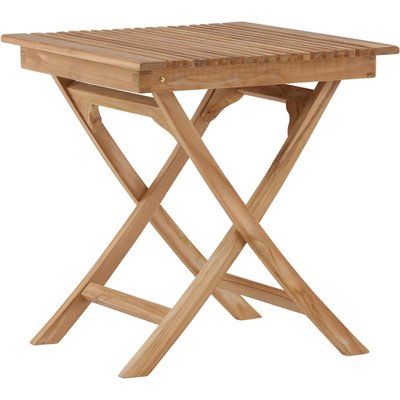 Table de jardin pliante carré 70 x 70 cm en teck Ghana VENTURE HOME