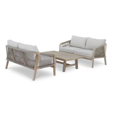 Salon de jardin 4 places, bois, SIENA DEFORA HOME