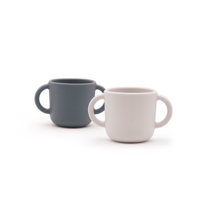 Set de 2 tasses d'apprentissage en silicone BAMBINO EKOBO