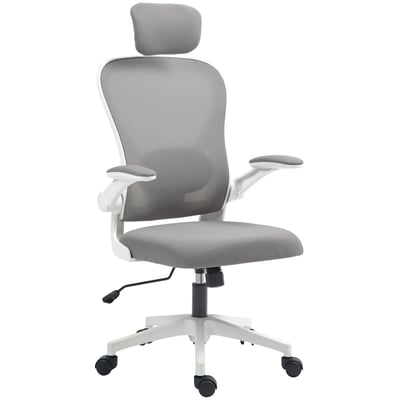 Chaise de bureau Maille Gris HOMCOM