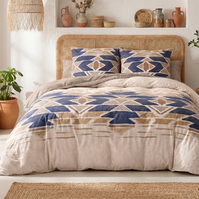 Parure housse de couette en coton 57 fils APOTEK ATELIER DU COTON