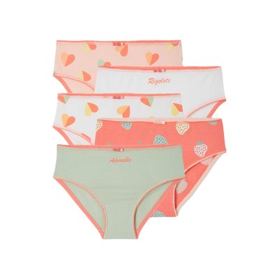 Lot de 5 culottes fantaisie VERTBAUDET