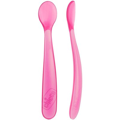 Lot de 2 cuillères souple bout silicone 6m+ CHICCO