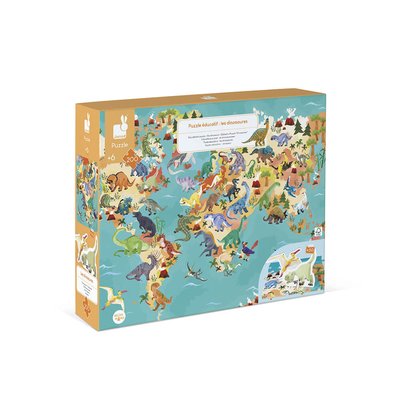 Puzzle Éducatif Géant Dinosaures 200 Pièces JANOD