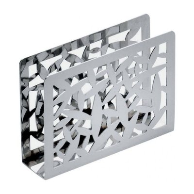 Porte Serviettes En Papier Argenté En Acier Giana Alessi ALESSI