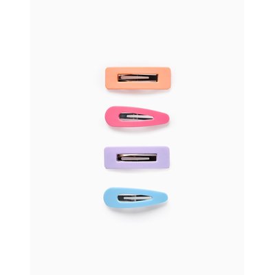 Pack 4 Pinces à Cheveux Colorées ZIPPY