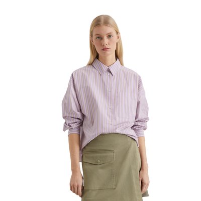 Blouse relaxed avec des rayures teintées dans le fil MARC O’POLO DENIM