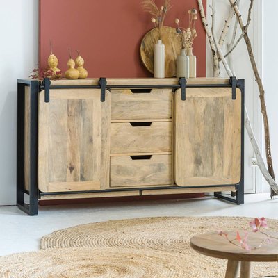 Buffet en bois de manguier  NEW-YORK MADE IN MEUBLES 