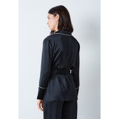 Chemise de pyjama satinée à nouer ELY ETAM