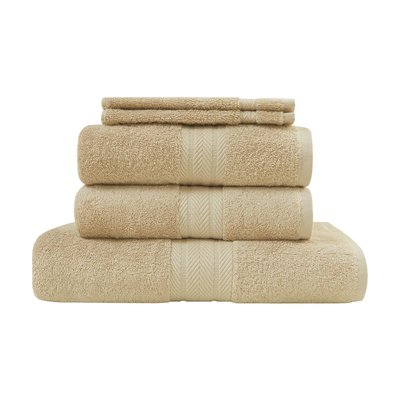 Ensemble de bain 5 pièces (1 drap de bain + 2 serviettes de toilette + 2 gants) LUXURY SENSEI MAISON