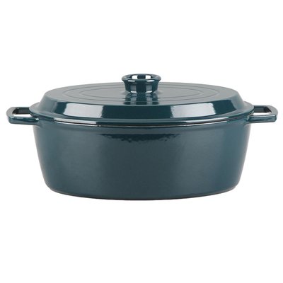 Cocotte en fonte ovale 33cm - "Masseiron Emeraude" LAGUIOLE CUISSON