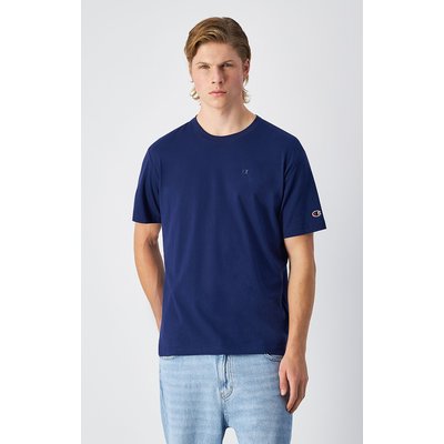 T-shirt met korte mouwen en ronde hals, geborduurd logo CHAMPION