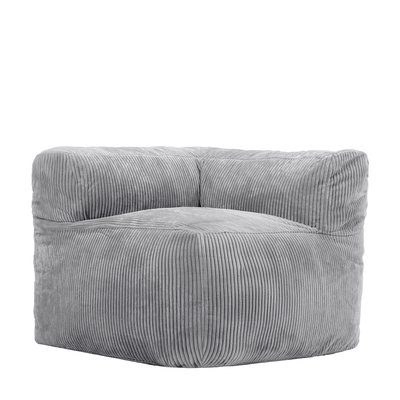Pouf fauteuil d'angle modulaire en velours côtelé Oeko-Tex® - ZEN ICON