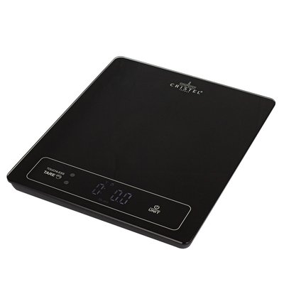 Balance de cuisine électronique noire 15 kg fonction tare sans contact LES BALANCES DE CUISINE CRISTEL