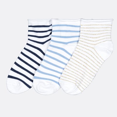 Confezione da 3 paia di calze a righe LA REDOUTE COLLECTIONS