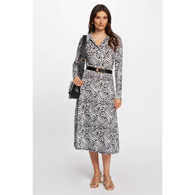 Robe midi droite imprimée MORGAN
