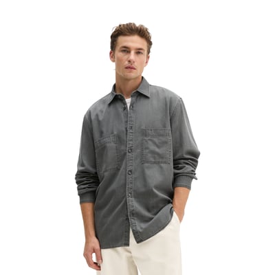 Chemise en jean coupe classique en denim de coton bio léger MARC O'POLO