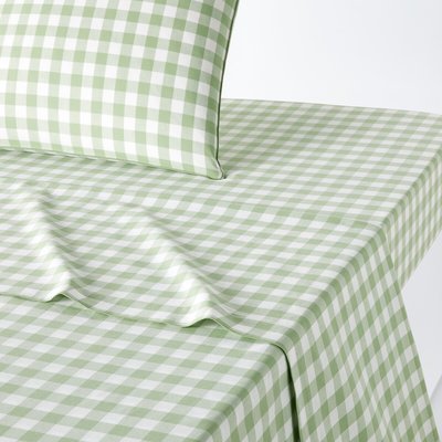Plat laken in katoen, Veldi, groen LA REDOUTE INTERIEURS