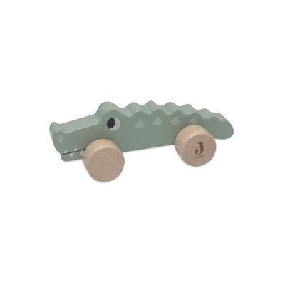 Jouet en bois à roulettes Crocodile JOLLEIN