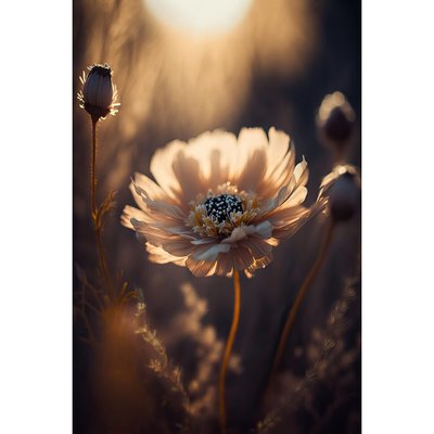Tableau mural fleur et soleil CEANOTHE
