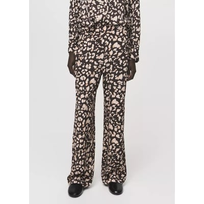 Pantalon imprimé taille élastique MANGO
