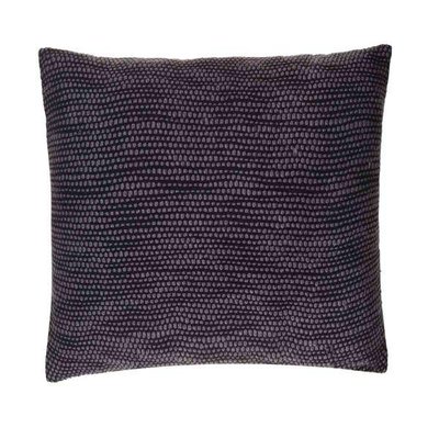 Housse de coussin en coton gris carrée 45 x 45 cm Teo ZAGO