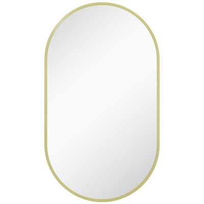 Miroir de salle de bains Alliage d'aluminium HOMCOM