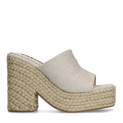 Mules à talon et plateau SACHA