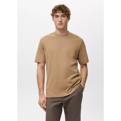 Medium weight regular fit T-shirt MANGO MAN