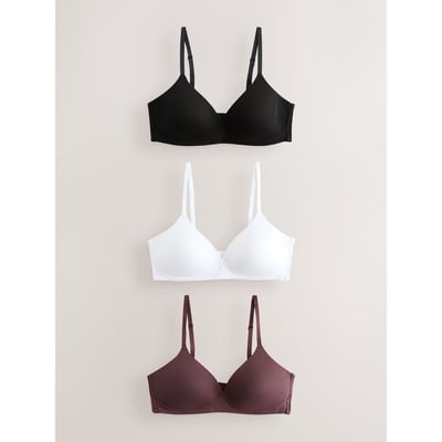 Soutien-gorge en coton mélangé, lot de 3 NEXT