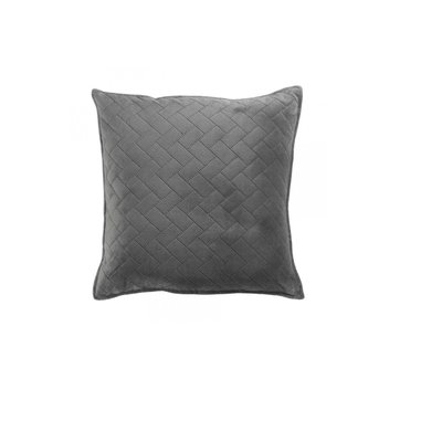 Housse de Coussin Bellanda 40cm anthracite DOUCEUR D'INTÉRIEUR