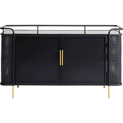 Buffet industriel en acier et verre, FENCE KARE DESIGN