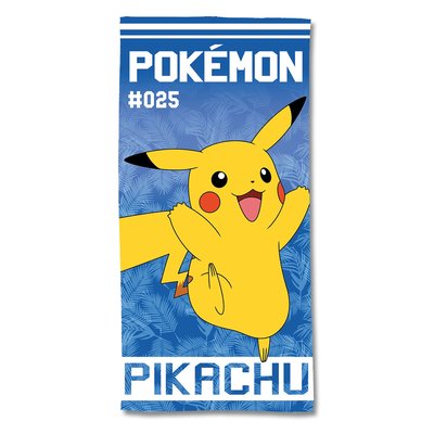 Serviette de plage coton, Pokémon Pikachu 0025 POKEMON