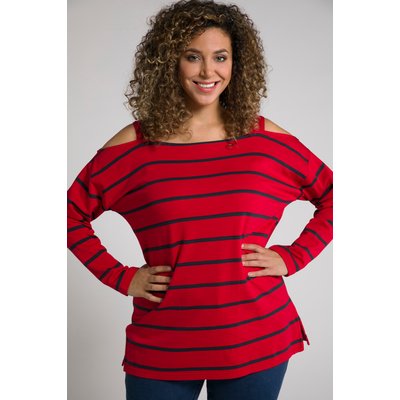 Sweat-shirt, rayures, épaules dénudées ULLA POPKEN
