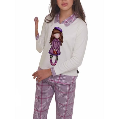 Tenue d'intérieur pyjama pantalon et haut Le Beret Santoro ADMAS