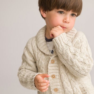 Buttoned Shawl Collar Cardigan LA REDOUTE COLLECTIONS