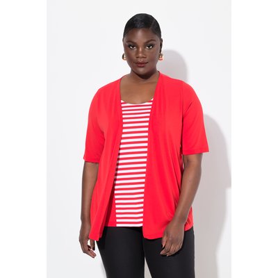 T-shirt 2 en 1 rayé. Manches courtes ULLA POPKEN