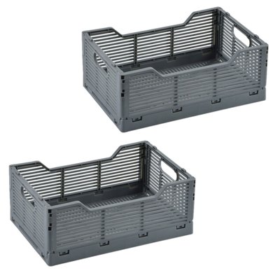 Lot de 2 cagettes pliables FOLDY TOILINUX