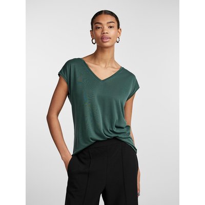 T-shirt, col V PIECES