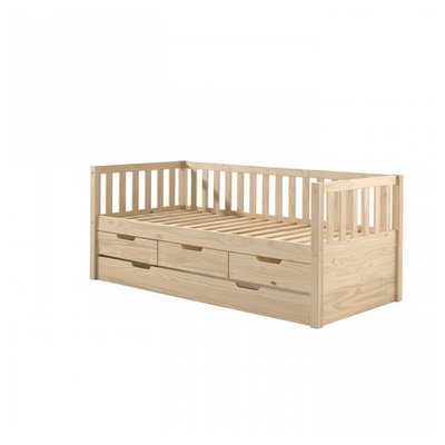 Lit Fritz 3 tiroirs et gigogne VIPACK
