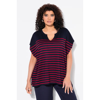 Pull oversize à rayures. Forme « cape ». ULLA POPKEN