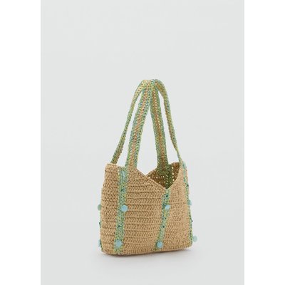 Sac raphia perles MANGO KIDS
