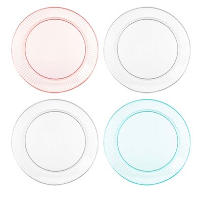 Set de 4 assiettes multicolores pique nique ATMOSPHERA