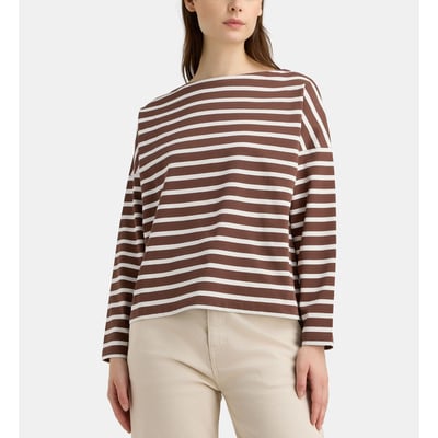 T-shirt marinière audierne en coton bio GALERIES LAFAYETTE