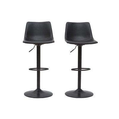 Tabourets de bar vintage réglables pivotants (lot de 2) NEW ROCK MILIBOO
