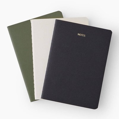 3 carnets A6, lignés, 48 pages MONOPRIX